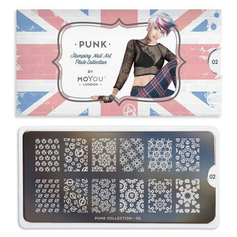 Punk 02 ✦ Nail Stamping Plate - MoYou London