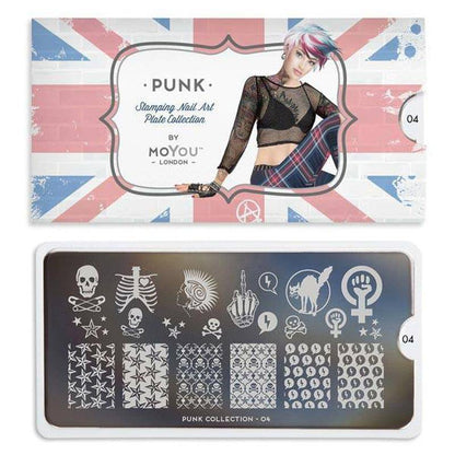 Punk 04 ✦ Nail Stamping Plate - MoYou London