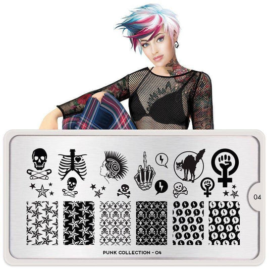 Punk 04 ✦ Nail Stamping Plate - MoYou London