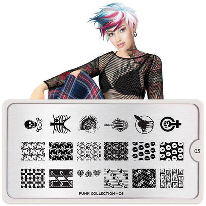 Punk 05 ✦ Nail Stamping Plate - MoYou London