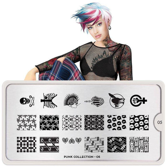 Punk 05 ✦ Nail Stamping Plate - MoYou London