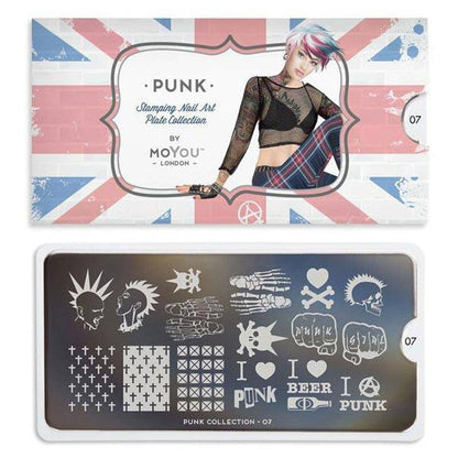 Punk 07 ✦ Nail Stamping Plate - MoYou London
