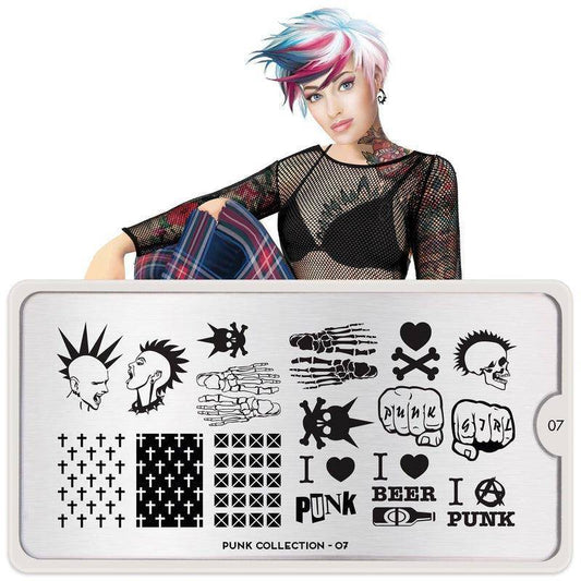 Punk 07 ✦ Nail Stamping Plate - MoYou London