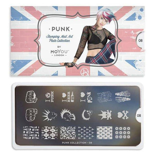 Punk 08 ✦ Nail Stamping Plate - MoYou London