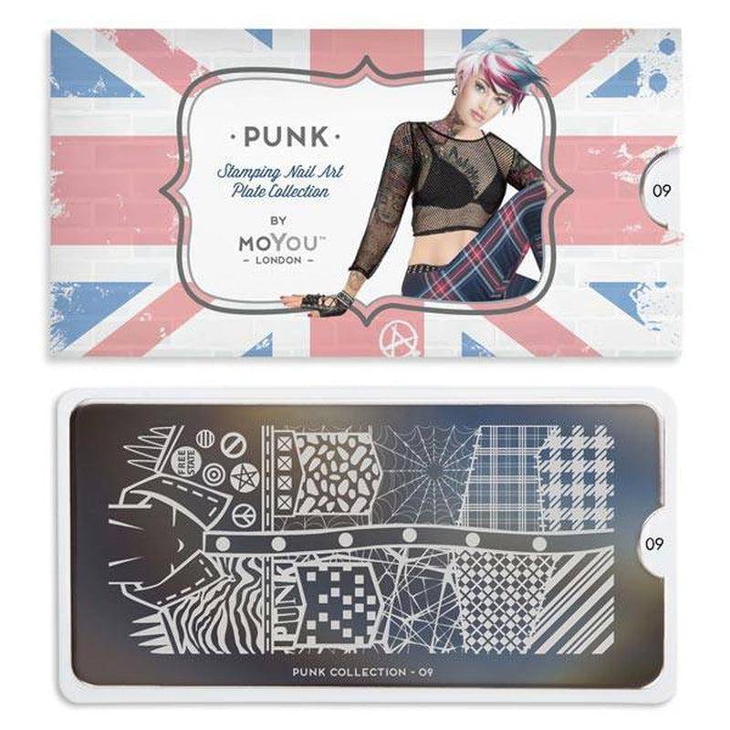 Punk 09 ✦ Nail Stamping Plate - MoYou London