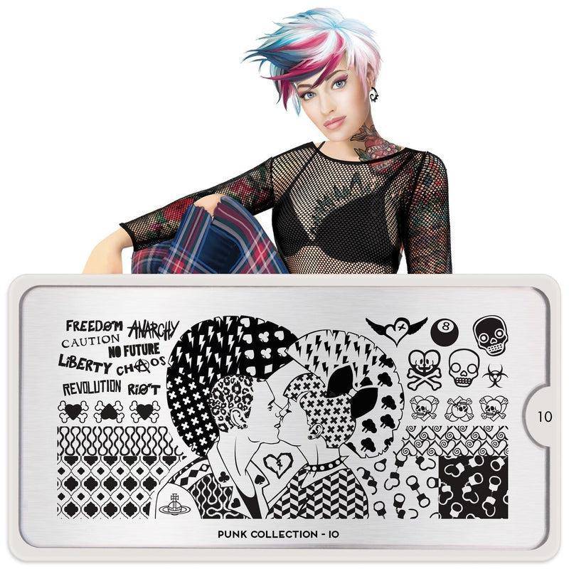 Punk 10 ✦ Nail Stamping Plate