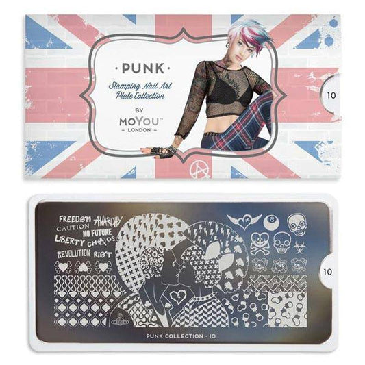 Punk 10 ✦ Nail Stamping Plate - MoYou London