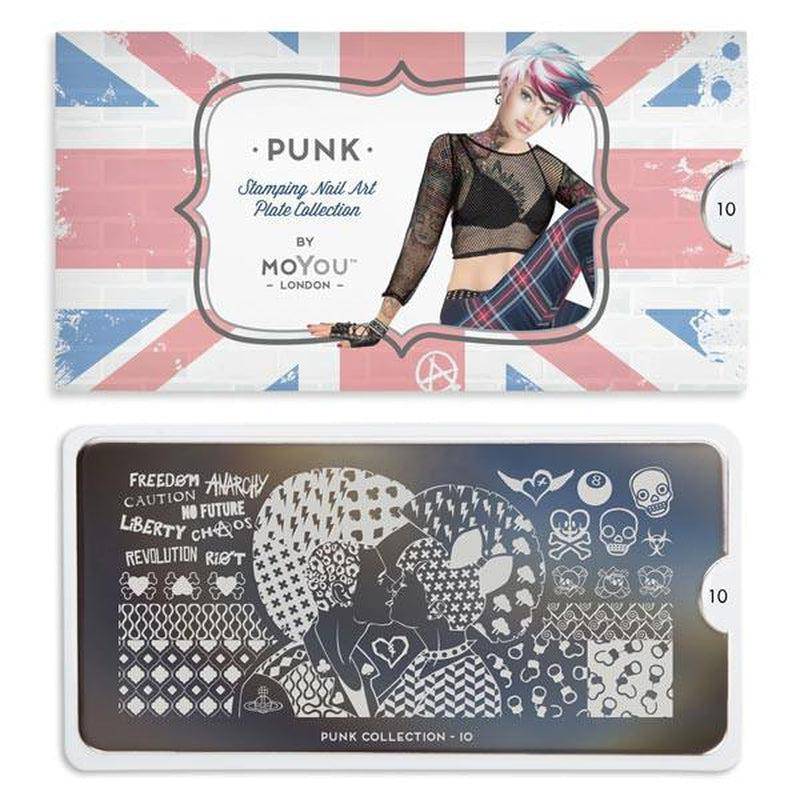Punk 10 ✦ Nail Stamping Plate - MoYou London