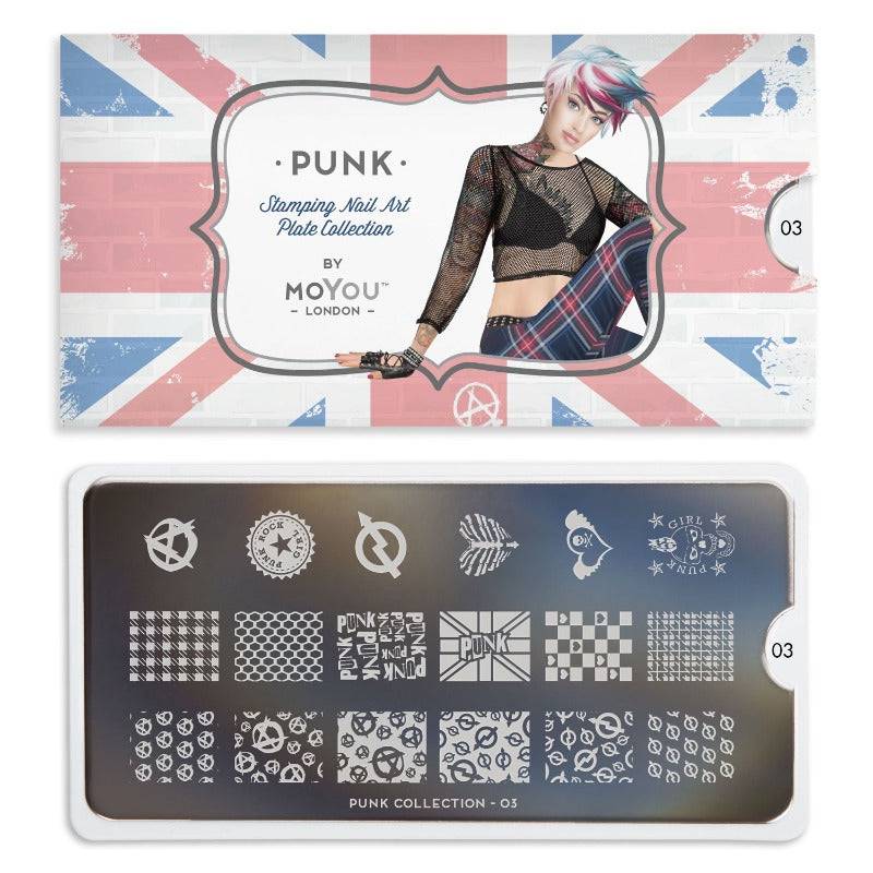 Punk 03 ✦ Nail Stamping Plate - MoYou London