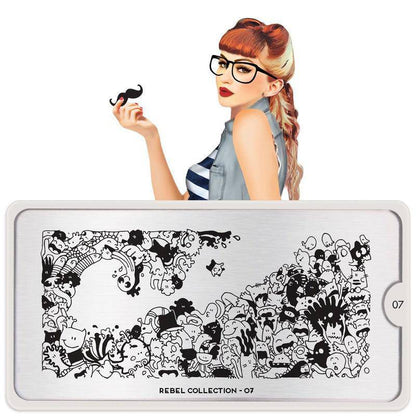 Rebel 07 ✦ Nail Stamping Plate - MoYou London