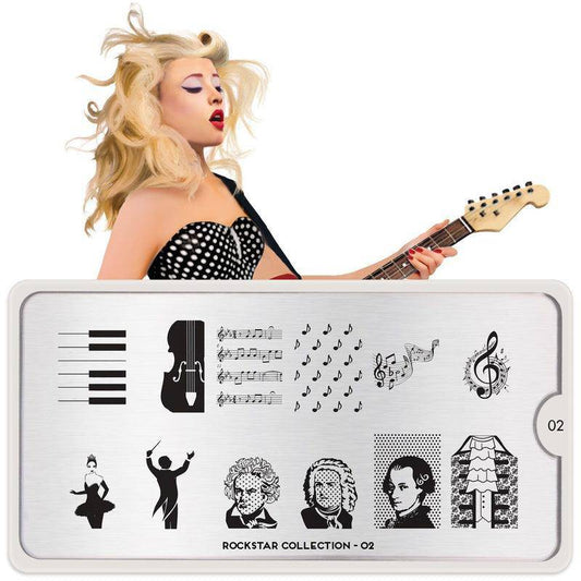 Rockstar 02 ✦ Nail Stamping Plate - MoYou London