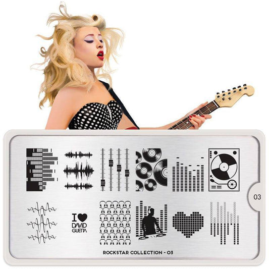 Rockstar 03 ✦ Nail Stamping Plate - MoYou London