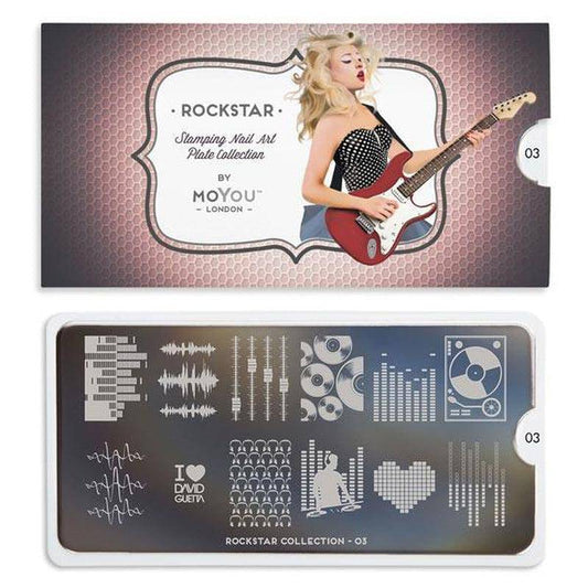 Rockstar 03 ✦ Nail Stamping Plate - MoYou London