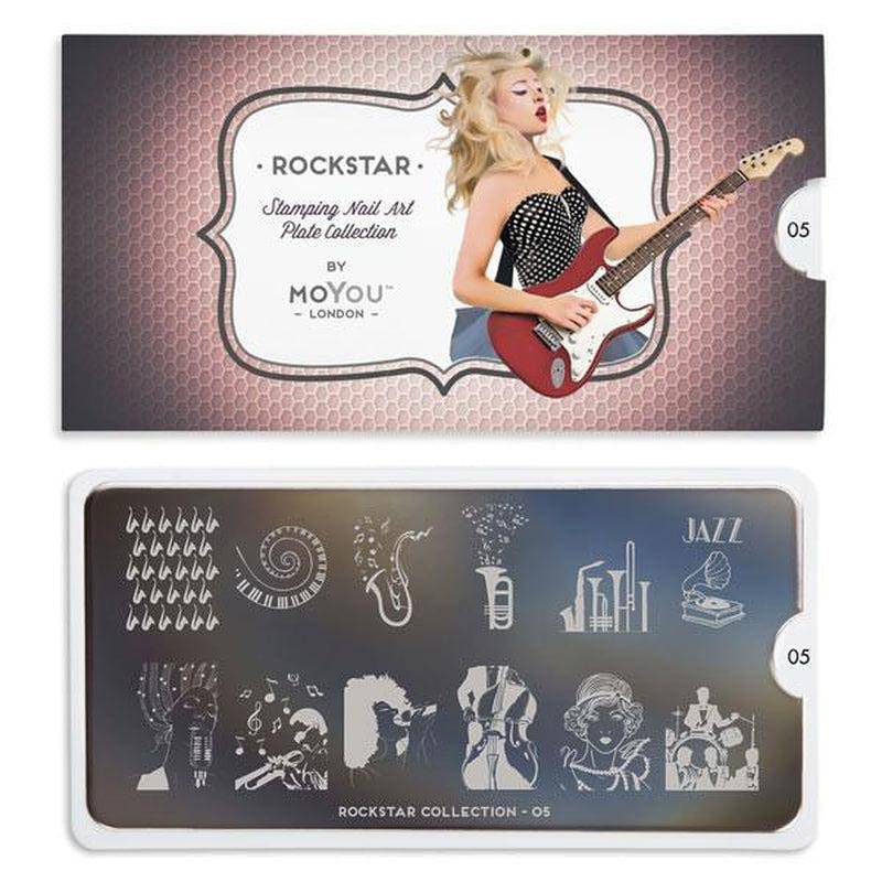 Rockstar 05 ✦ Nail Stamping Plate - MoYou London
