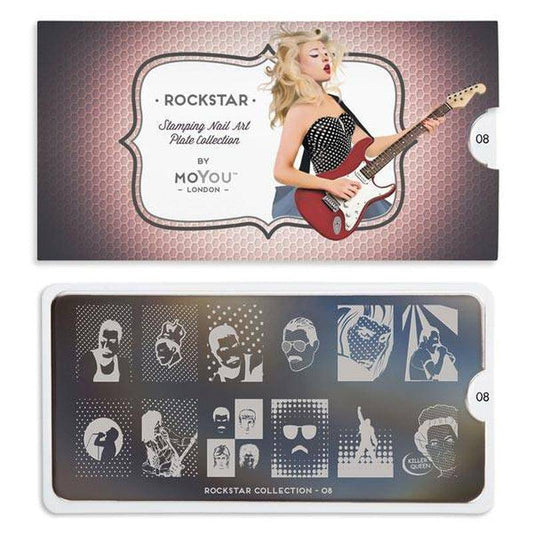 Rockstar 08 ✦ Nail Stamping Plate - MoYou London