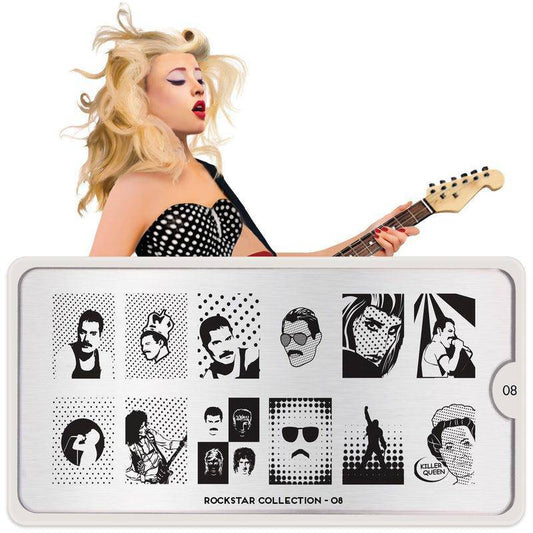 Rockstar 08 ✦ Nail Stamping Plate - MoYou London
