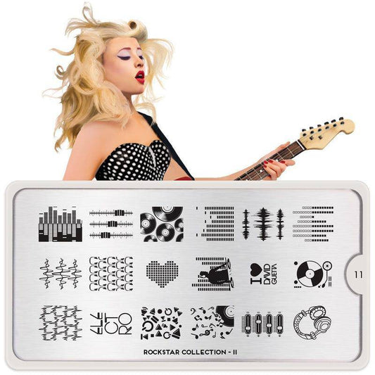 Rockstar 11 ✦ Nail Stamping Plate - MoYou London