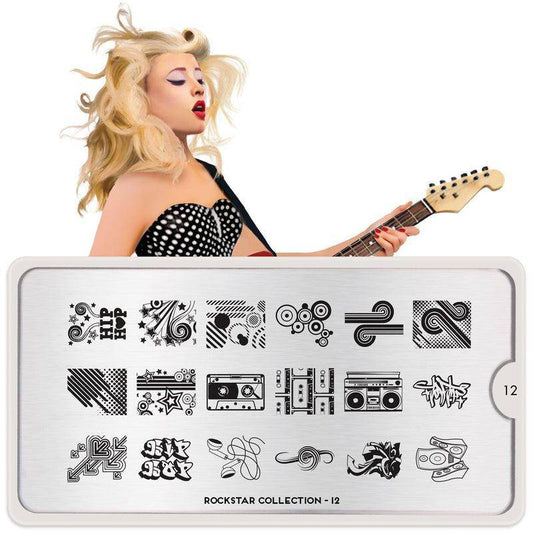 Rockstar 12 ✦ Nail Stamping Plate - MoYou London