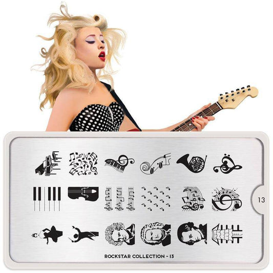 Rockstar 13 ✦ Nail Stamping Plate - MoYou London