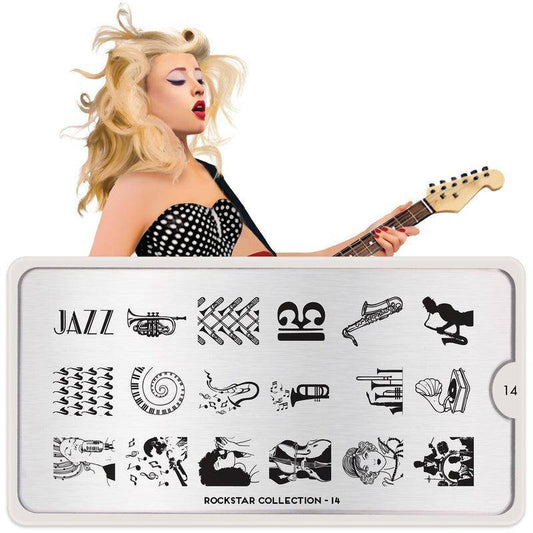 Rockstar 14 ✦ Nail Stamping Plate - MoYou London