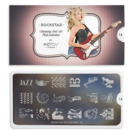 Rockstar 14 ✦ Nail Stamping Plate - MoYou London