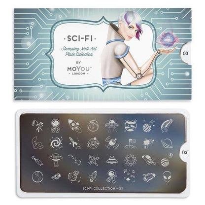 SCI FI 03 ✦ Nail Stamping Plate - MoYou London
