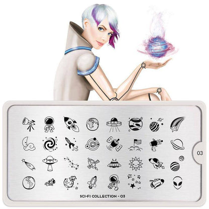 SCI FI 03 ✦ Nail Stamping Plate - MoYou London