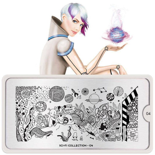 SCI FI 04 ✦ Nail Stamping Plate - MoYou London