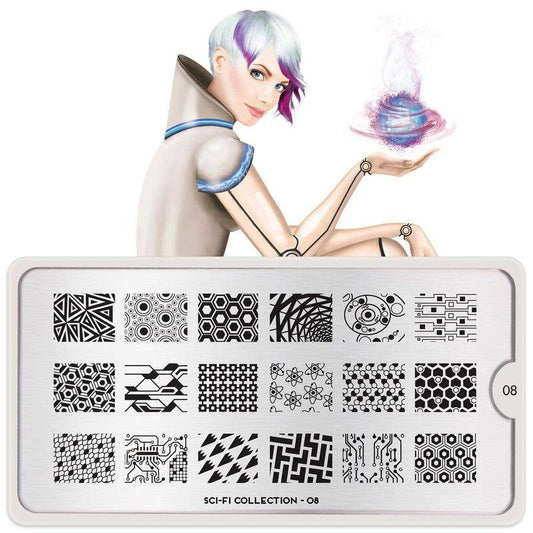 SCI FI 08 ✦ Nail Stamping Plate - MoYou London