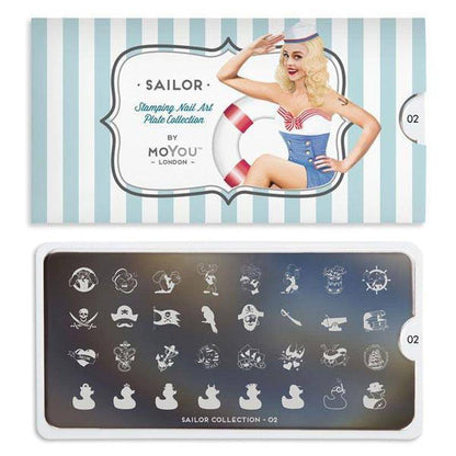 Sailor 02 ✦ Nail Stamping Plate - MoYou London