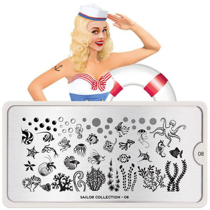 Sailor 08 ✦ Nail Stamping Plate - MoYou London