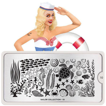 Sailor 10 ✦ Nail Stamping Plate - MoYou London