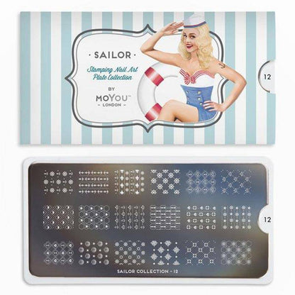 Sailor 12 ✦ Nail Stamping Plate - MoYou London