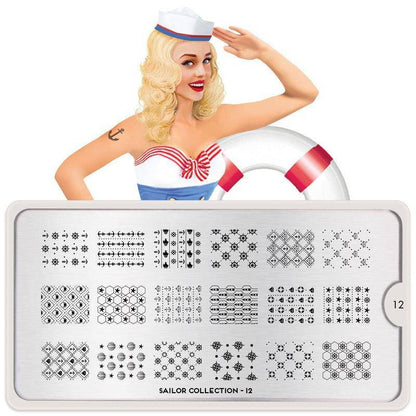 Sailor 12 ✦ Nail Stamping Plate - MoYou London