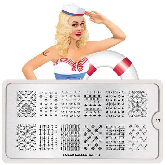 Sailor 13 ✦ Nail Stamping Plate - MoYou London
