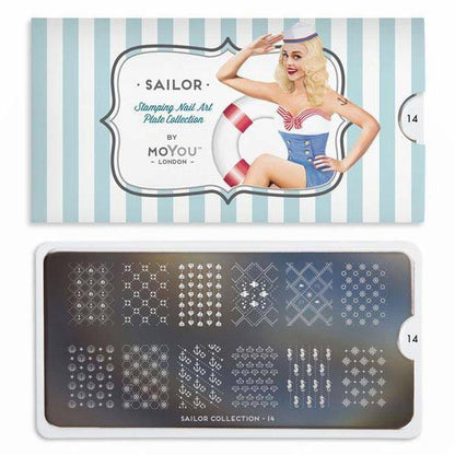 Sailor 14 ✦ Nail Stamping Plate - MoYou London