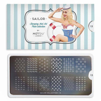 Sailor 15 ✦ Nail Stamping Plate - MoYou London