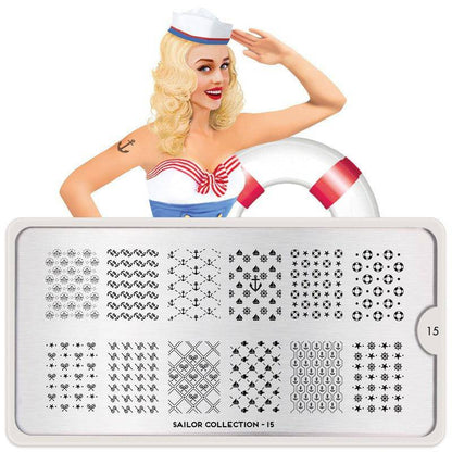 Sailor 15 ✦ Nail Stamping Plate - MoYou London