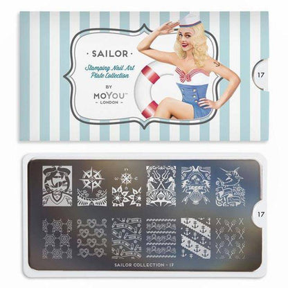 Sailor 17 ✦ Nail Stamping Plate - MoYou London
