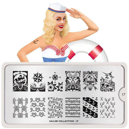 Sailor 17 ✦ Nail Stamping Plate - MoYou London