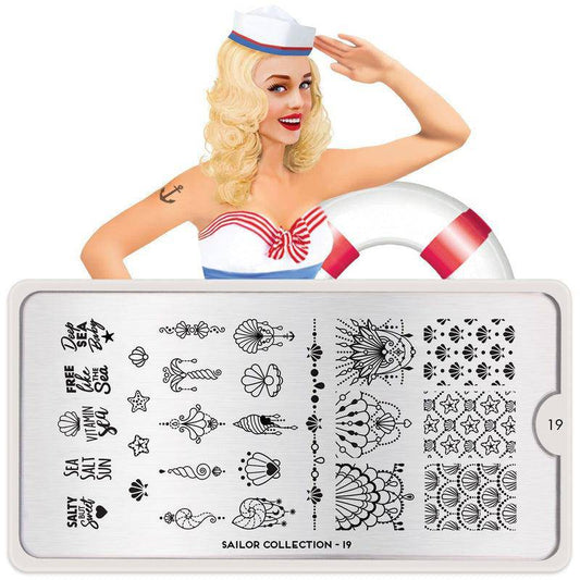Sailor 19 ✦ Nail Stamping Plate - MoYou London