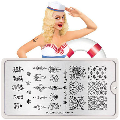 Sailor 19 ✦ Nail Stamping Plate - MoYou London