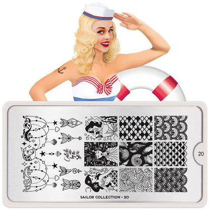 Sailor 20 ✦ Nail Stamping Plate - MoYou London