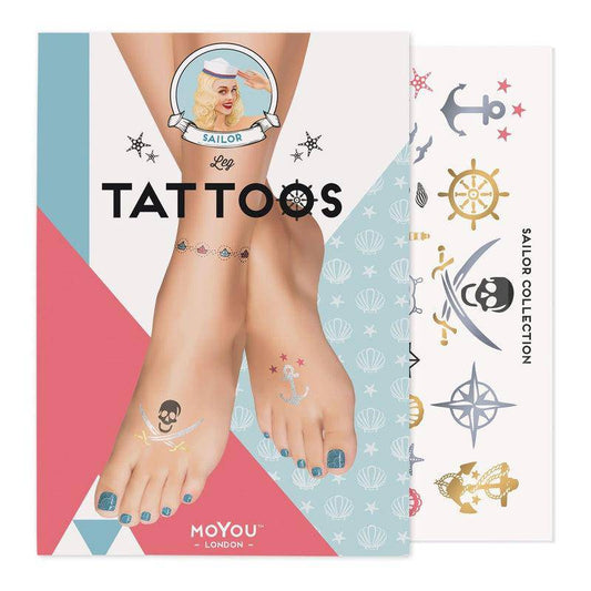 Sailor Feet Temporary Tattoo - MoYou London