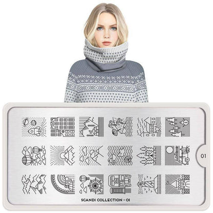 Scandi 01 ✦ Nail Stamping Plate - MoYou London