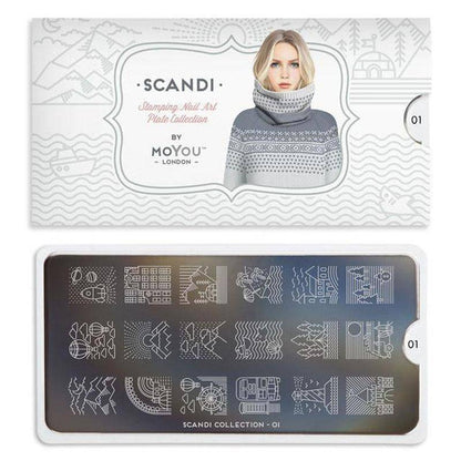 Scandi 01 ✦ Nail Stamping Plate - MoYou London