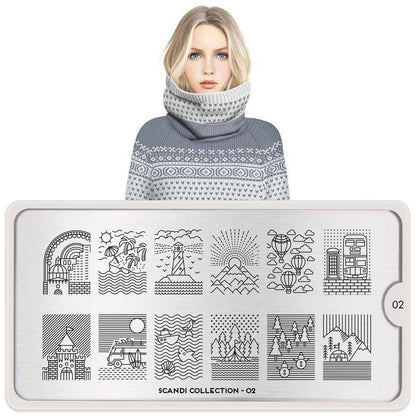Scandi 02 ✦ Nail Stamping Plate - MoYou London