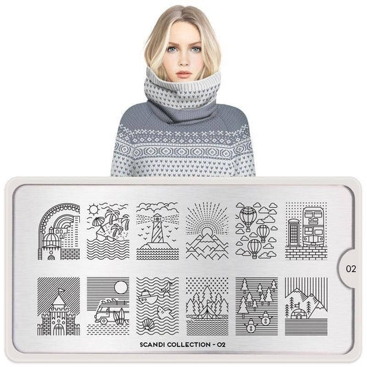 Scandi 02 ✦ Nail Stamping Plate - MoYou London