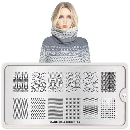Scandi 05 ✦ Nail Stamping Plate - MoYou London