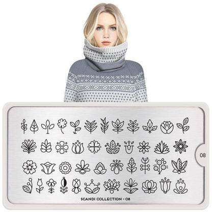 Scandi 08 ✦ Nail Stamping Plate - MoYou London